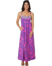 Lilly Pulitzer - Bernadetta Maxi Dress 0 Animal Print A-Line Erk897 - Lyst