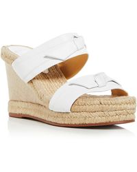 Alexandre Birman - Clarita Leather Slip On Wedge Sandals - Lyst