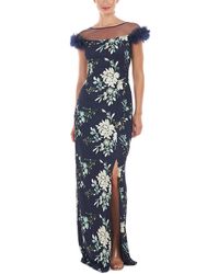 JS Collections - Hally Sequined Mesh Evening Dress - Lyst