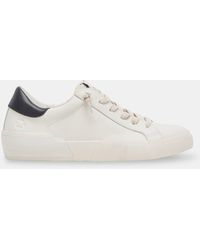 Dolce Vita - Zina Foam 360 Sneakers White Black Recycled Leather - Lyst
