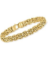 Ross-Simons - 14kt Yellow Gold Byzantine Bracelet - Lyst