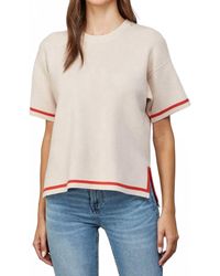 Fate - Edge Contrast Trim Sweater Tee - Lyst