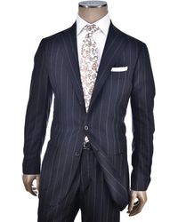 Sartorio Napoli - Midnight- Pinstripe Virgin-Wool Suit - Lyst