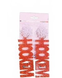 Jamie's Jems Design - Hookem Ut Longhorn Glitter Acrylic Earrings - Lyst