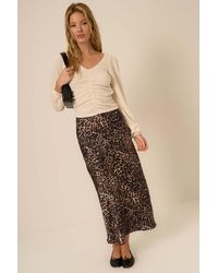 Project Social T - Raina Ruched Front Chenille V Neck Top - Lyst