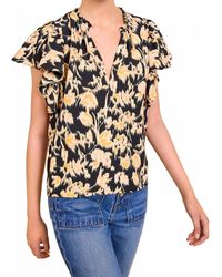 Ulla Johnson - Lilo Flutter Sleeve Blouse - Lyst