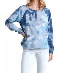 Umgee - Tie Dye Henley Top - Lyst