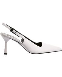 Högl - Ruby Part-Open Pointed Toe Slingback Leather Pumps - Lyst