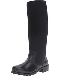 Softwalk - Biloxi Leather Stacked Heel Knee-high Boots - Lyst