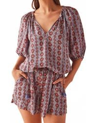 Omika - Isla V Neck Blouse - Lyst