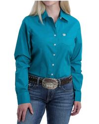 Cinch - Plain Weave Solid Button Down Shirt - Lyst