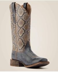 Ariat - Frontier Farrah Wide Square Toe Western Boot - Lyst
