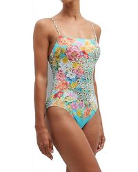 Johnny Was - Spaghetti Strap One Piece Swimsuit - Lyst