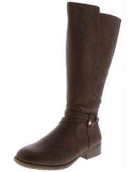 LifeStride - Xtrovert Faux Leather Wide Calf Riding Boots - Lyst