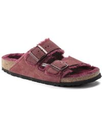 Birkenstock - Arizona Fur Shearling Sandal - Lyst