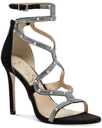 Jessica Simpson - Janya 2 Faux Suede Embellished Ankle Strap - Lyst