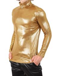 Barabas - Hotter Than Hell Metallic Turtleneck Sweater - Lyst