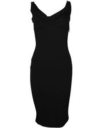 DSquared² - Cowl Neck Midi Dress - Lyst