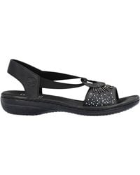 Rieker - Synthetic Leather Heel Strap Sandal - Lyst