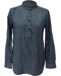 A.P.C. - A. P.C. Denim Blouse - Lyst