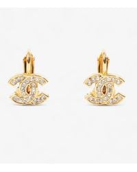 Chanel - Coco Mark 2092 Earrings Plated - Lyst