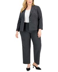 Le Suit - Plus Kate Two Button Business Pant Suit - Lyst