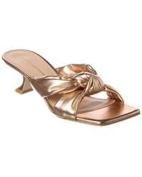 Stuart Weitzman - Playa Knot Leather Sandal - Lyst