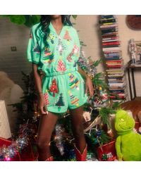 Queen Of Sparkles - Colorblock Tree's Short - Lyst