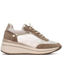 Xti - Casual Suede Wedge Sneakers - Lyst