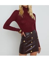 L'Agence - Flora Turtleneck Sweater - Lyst