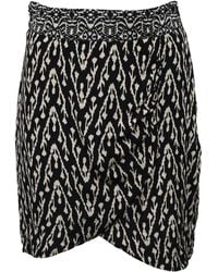 Ba&sh - Iliade Printed Mini Wrap-Effect Skirt - Lyst