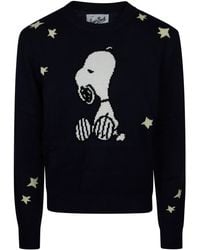 Diagonal In Riding MC2 Saint Barth Cartoon Dog Heart Playful Graphic Sweater in White | Lyst