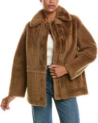 Vince - Reversible Shearling Plush Jacket - Lyst