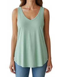 Diva USA - Soft Knit V-Neck Sleeveless Top - Lyst