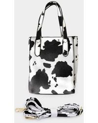 Fashnzfab - Cow Patterned Rectangle Tote Crossbody Bag - Lyst