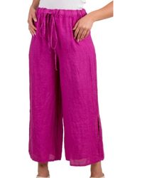 Gigi Moda - Flo Linen Capri Pants - Lyst