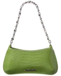 Jacquemus - The Small Bisou Chain Croc-Embossed Leather Shoulder Bag - Lyst