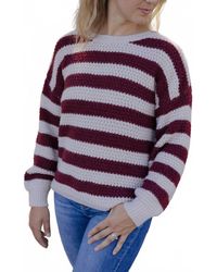 Blu Pepper - Sadie Striped Sweater - Lyst