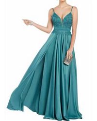 Alyce Paris - Satin Embroidered Gown - Lyst