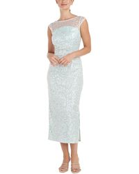 JS Collections - Sequined Polyester Midi Dress - Lyst