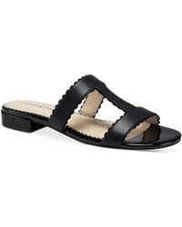 Charter Club - Lulia Faux Leather Dressy T-strap Sandals - Lyst
