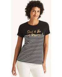 Nautica - Sail & Be Merry Foil Graphic T-Shirt - Lyst