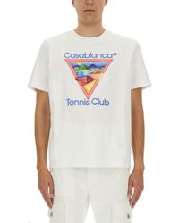 CASABLANCA - Relaxed-Fit Graphic Print T-Shirt - Lyst