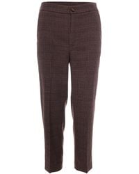 Liu Jo - Tailored Plaid Trousers - Lyst