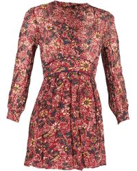Ba&sh - Floral Printed Mini Long Sleeve Dress - Lyst