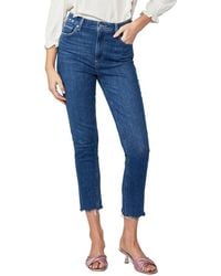 PAIGE - Sarah Slim Crop Jean - Lyst