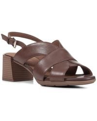 Geox - New Mary Karmen Leather Sandal - Lyst