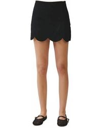 TCEC - Scallop Hem Mini Skirt - Lyst