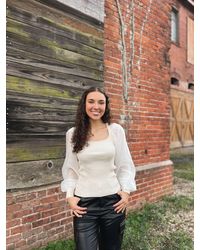 Design History - Arabella Long Sleeve Top - Lyst