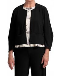 Sympli - Cropped Lantern Zip Jacket - Lyst